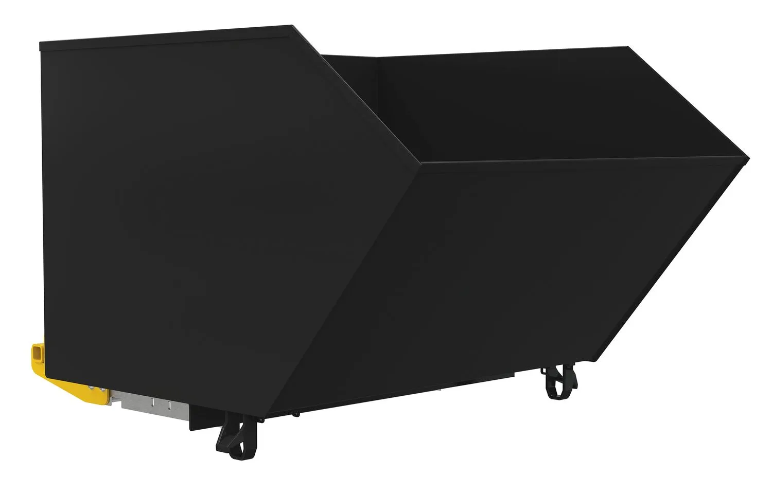 Vestil H-150-MD-BD-BLK-SG h style bump & dump hopper