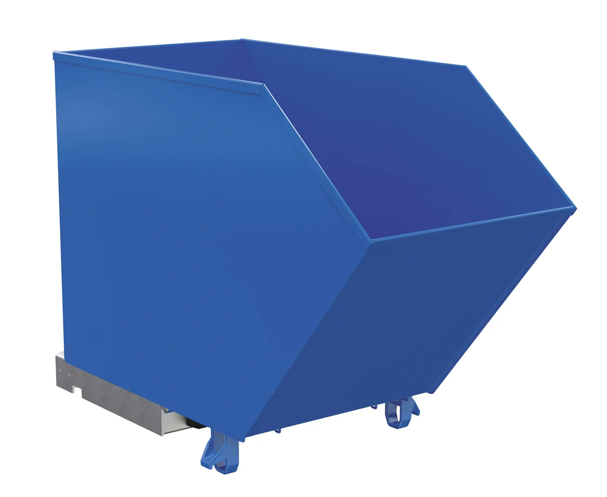 Vestil H-75-LD h style - low profile 90 degrees self-dumping steel hopper