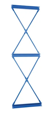 Vestil Steel Heavy Duty Cantilever Single Brace Set 96 In. Width For 12 Ft. and 14 Ft. Height Upright Blue