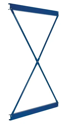 Vestil Steel Heavy Duty Cantilever Single Brace Set 96 In. Width For 8 Ft. and 10 Ft. Height Upright Blue