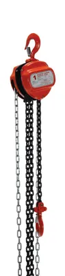 Vestil Steel Manual Chain Hoist 10 Ft. Lift 2,000 Lb. Capacity Orange
