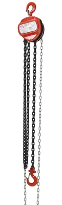 Vestil Steel Manual Chain Hoist 10 Ft. Lift 3,000 Lb. Capacity Orange