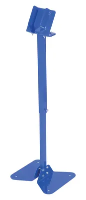 Vestil Steel Hand Control Pedestal, 26 Min 42 Max Height Blue