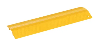 Vestil Aluminum Extruded Hose and Cable Crossover 24 In. Length Yellow