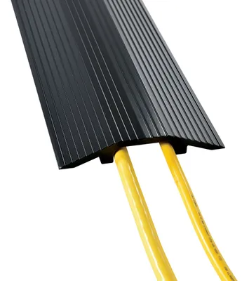 Vestil HCR-36-BK extruded aluminum hose & cable crossover shown from an alternate angle