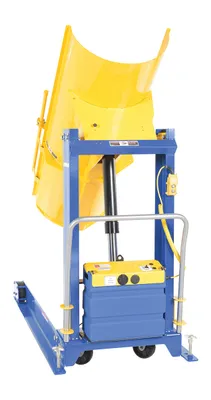 Vestil HDD-48-10-P hydraulic drum dumper shown from an alternate angle