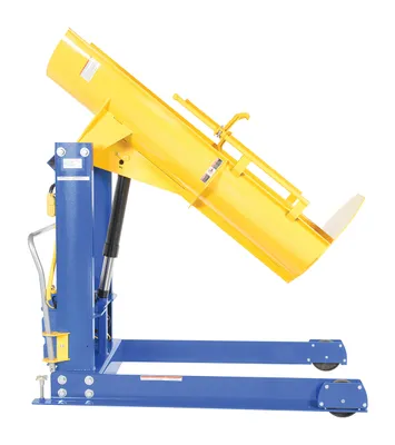 Vestil HDD-48-10-P hydraulic drum dumper shown from an alternate angle