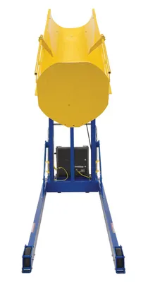 Vestil HDD-72-10-P-DC hydraulic drum dumper shown from an alternate angle