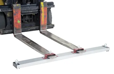 Vestil HDFMS-60 hanging magnetic sweeper shown from an alternate angle