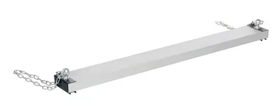 Vestil Steel Heavy Duty Magnetic Hanging Sweeper 48 In. Length 100 Lb. Capacity Silver
