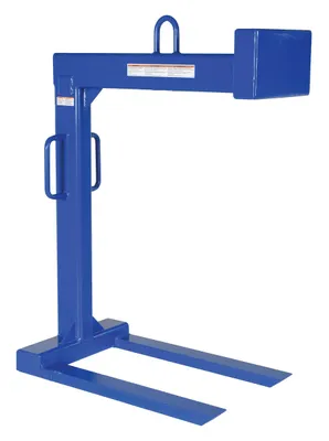 Vestil Steel Pallet Lifter 36 In. Fork 4000 Lb. Capacity Blue