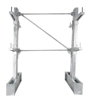 Vestil HDU-C-8-24-G-SET galvanized cantilever rack kit shown from an alternate angle