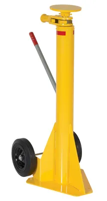 Vestil Steel Ratchet Trailer Stabilizing Jack 100,000 Lb. Static Capacity Yellow