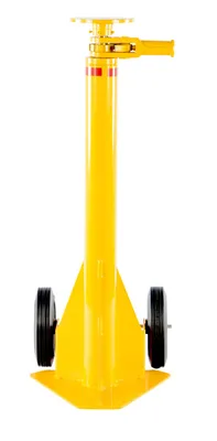 Vestil HI-J trailer stabilizing jack shown from an alternate angle