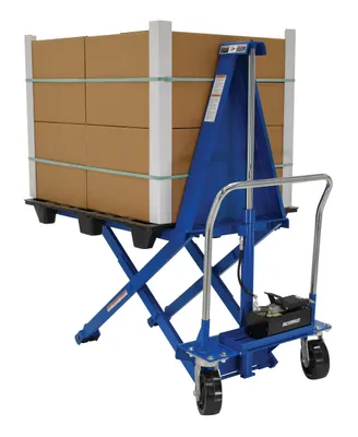 Vestil HIPM-2748-AIR high rise lift truck shown from an alternate angle