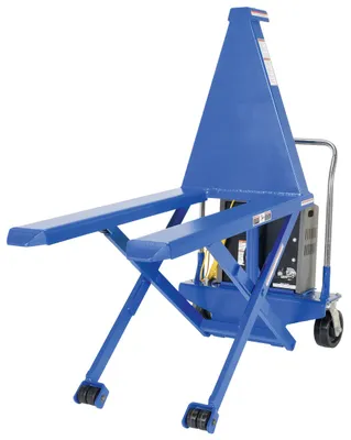 Vestil HIPM-2748-DC high rise lift truck shown from an alternate angle
