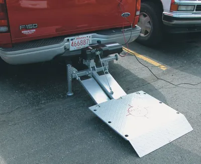 Vestil HL-55 hitch lift shown from an alternate angle