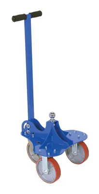 Vestil Steel Hitch Mover 3 Wheel with 2 In. Ball Diameter 2000 Lb Capacity Blue