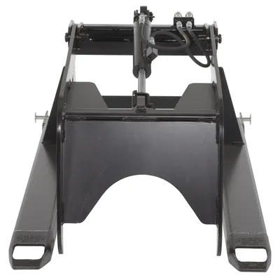 Vestil HMG-35-4 fork truck grapple attachment shown from an alternate angle