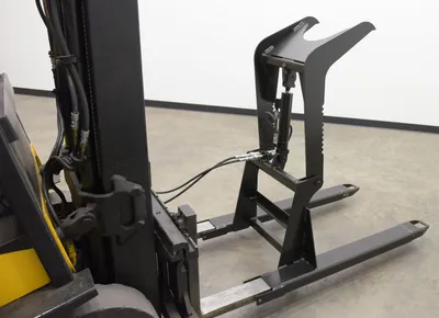 Vestil HMG-35-4 fork truck grapple attachment shown from an alternate angle