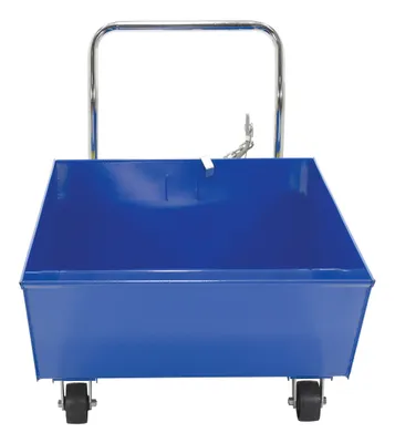 Vestil HOP-LP-N low profile parts hopper shown from an alternate angle
