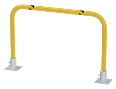 Vestil Steel Removable High Profile Machine and Rack Guard 36 In. x 24 In. x 2 In. Yellow