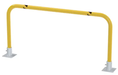 Vestil Steel Removable High Profile Machine and Rack Guard 48 In. x 24 In. x 2 In. Yellow