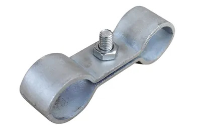 Vestil HRAIL-CON galvanized construction barrier system shown from an alternate angle