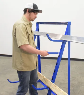 Vestil HSR-4860 horizontal storage rack shown from an alternate angle