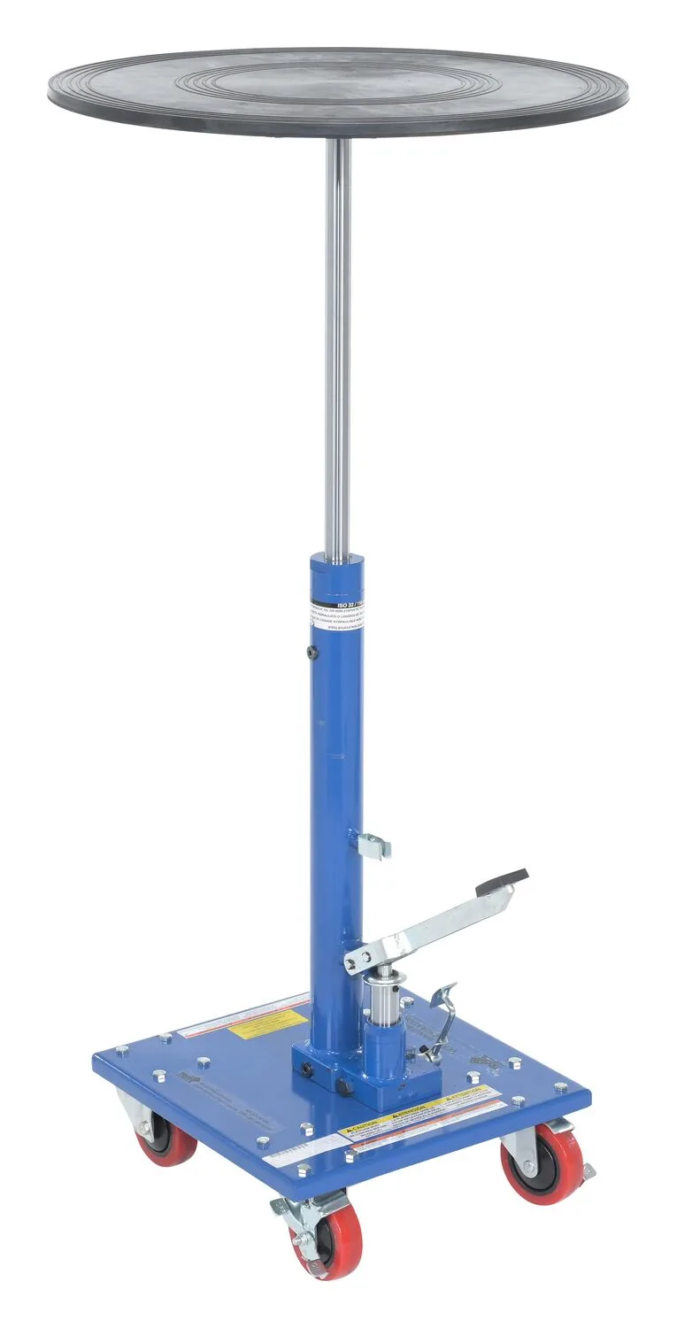 Vestil HT-02-24R hydraulic post tables w rounded top