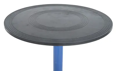 Vestil HT-03-24R hydraulic post tables w rounded top shown from an alternate angle