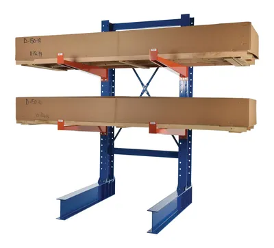 Vestil HU-C-8-36-SET cantilever rack kit shown from an alternate angle