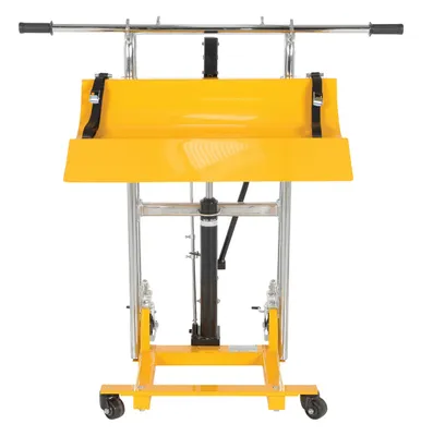 Vestil HYD-ROLL-16 roll lifters and transporter shown from an alternate angle