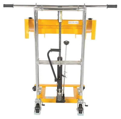 Vestil HYD-ROLL-16 roll lifters and transporter shown from an alternate angle