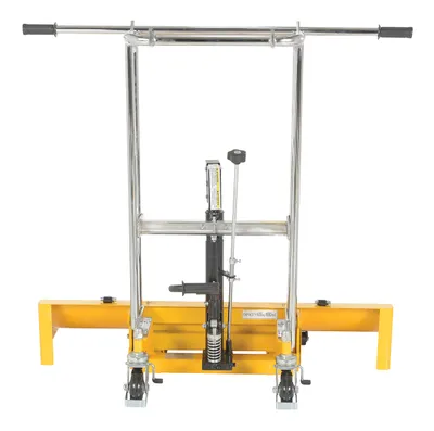 Vestil HYD-ROLL-47-LP roll lifters and transporter shown from an alternate angle