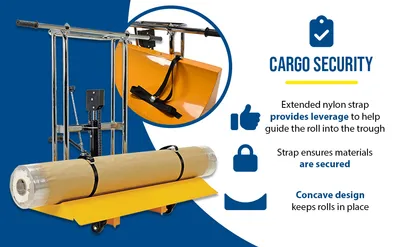 Vestil HYD-ROLL-47 roll lifters and transporter feature highlights