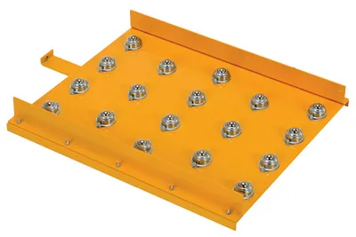 Vestil Steel Ball Transfer Platform 25-3/4 In. x 19-1/4 In. For Hefti-Lift Models Yellow