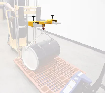 Vestil HYDC-FRKHK dc powered hefti-lift shown from an alternate angle
