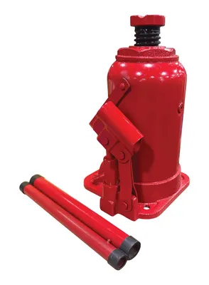 Vestil Steel Hydraulic Bottle Jack 6-1/32 In. x 9-7/16 In. x 29-19/32 In. 40,000 Lb. Capacity Red
