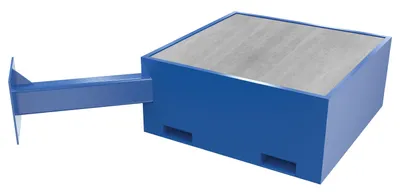 Vestil Steel Offset Concrete Filled Base 18 In. Height For JIB Crane Models Blue