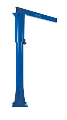 Vestil Steel Floor Mounted Jib 80 In. I-Beam 1000 Lb. Capacity Blue