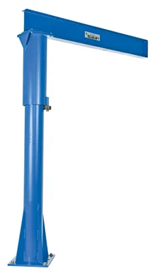 Vestil Steel Floor Mounted Jib 80 In. I-Beam 2000 Lb. Capacity Blue