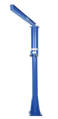 Vestil Steel Floor Mounted Jib 80 In. I-Beam 300 Lb. Capacity Blue