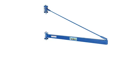 Vestil Steel High Clearance Tie Rod Jib 79-3/4 In. I-Beam 1000 Lb. Capacity Blue