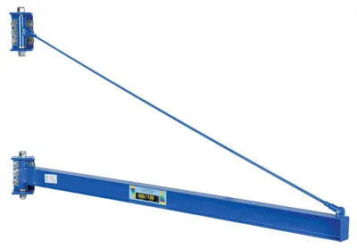Vestil Steel High Clearance Tie Rod Jib 79-3/4 In. I-Beam 300 Lb. Capacity Blue