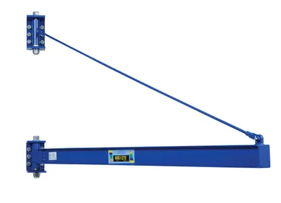 Vestil Steel High Clearance Tie Rod Jib 79-3/4 In. I-Beam 600 Lb. Capacity Blue