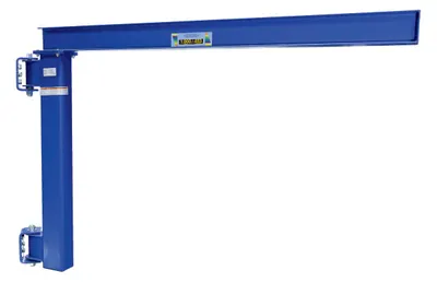 Vestil Steel Low Clearance Tie Rod Jib 80 In. I-Beam 1000 Lb. Capacity Blue