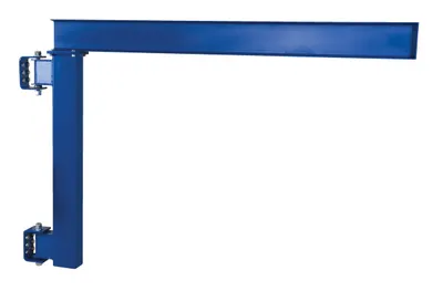 Vestil Steel Low Clearance Tie Rod Jib 80 In. I-Beam 2000 Lb. Capacity Blue