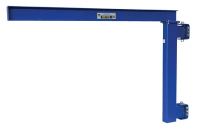 Vestil Steel Low Clearance Tie Rod Jib 80 In. I-Beam 600 Lb. Capacity Blue