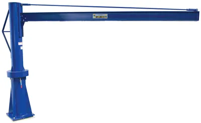 Vestil Steel Multi Station Jib Crane 120 In. I-Beam 1000 Lb. Capacity Blue